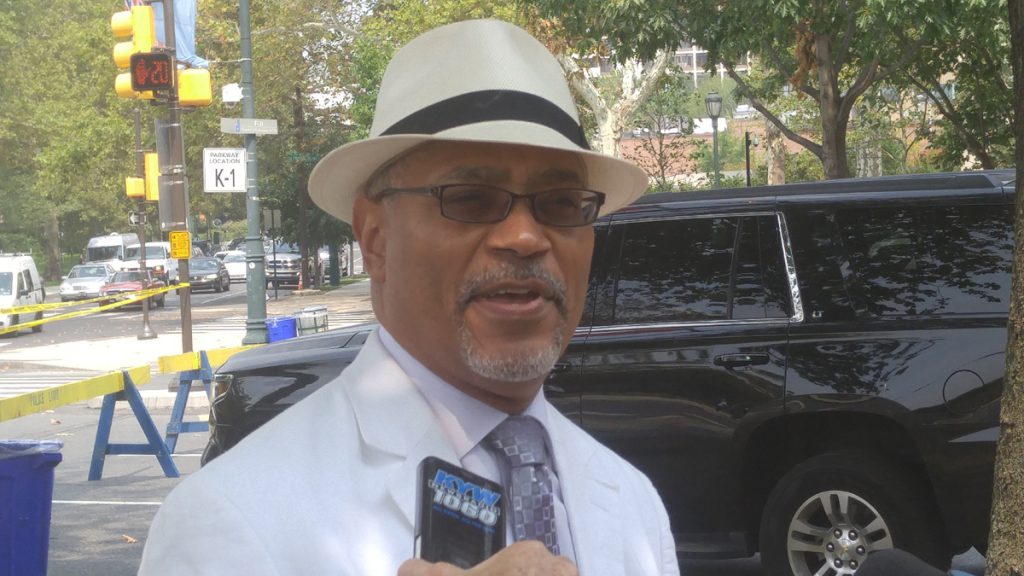 20150904_130243 Everett Gillison, Philadelphia's director of public safety, says the Made in America festival offers city officials and event organizers a chance to watch for things that may need to change for the upcoming visit of Pope Francis. (Tom MacDonald/WHYY)