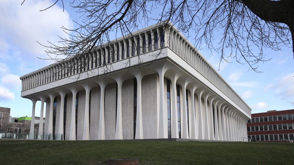 Princeton Woodrow Wilson Robertson Hall is home to the Woodrow Wilson School of Public and International Affairs at Princeton University. (AP Photo/Mel Evans