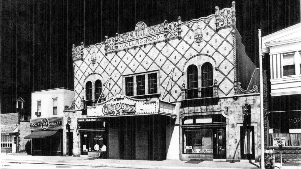 20160908-photo_colls-theater-1-1 A high contrast stylized image of the Collingswood Theater