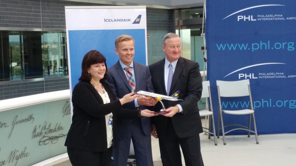 20161005_091741 Icelandair will begin servicing Philadelphia in May (Tom MacDonald/WHYY)