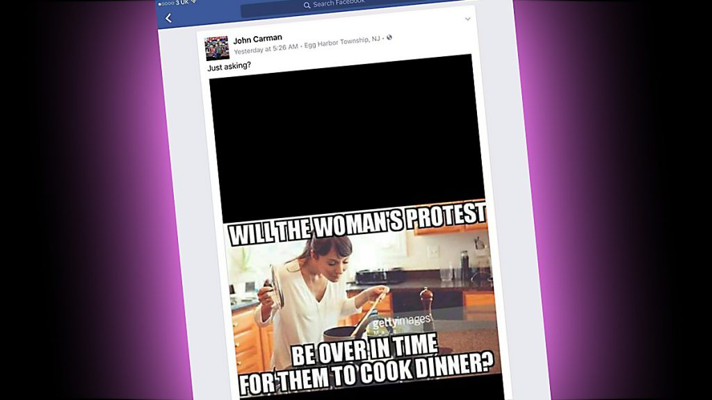 20170125-freeholder-facebook A screen capture of John Carman's Facebook post on Saturday