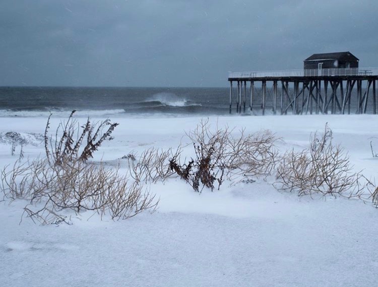 A snowy scene today in Belmar by @joanbee24 as tagged #JSHN on Instagram.