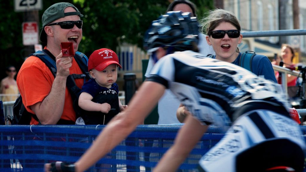 USA’s Kiel Reijnen and Evelyn Stevens win Philly Cycling Classic. Bikers on the course at the 2016 Philly Cycling Classic. (Bas Slabbers/for NewsWorks)