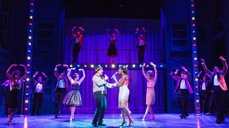  Christopher Sutton, Kimber Sprawl and the ensemble in Memphis at Walnut Street Theatre. (Photo courtesy of Mark Garvin) 