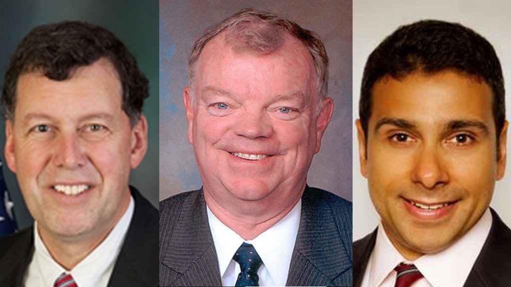 3xbucksgopx1200 (From left) State Rep. Scott Petri, Andy Warren, and Dean H. Malik are running as Republican candidates for an open congressional seat in Bucks County.