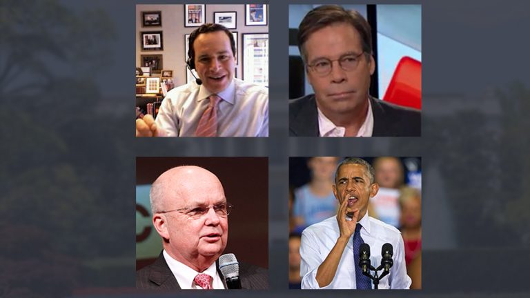 Clockwise from top right: Politco writer Jack Shafer (image via <a href='https://www.youtube.com/watch?v=o-ObgEfOcSU'>youtube</a>); President Barack Obama (AP Photo/Mark Wallheiser); former NSA and CIA director Michael Hayden (Paul Morigi/Invision for AMC/AP Images); conservative analyst David Frum (The original uploader was Cardsplayer4life at English Wikipedia - Transferred from en.wikipedia to Commons.)