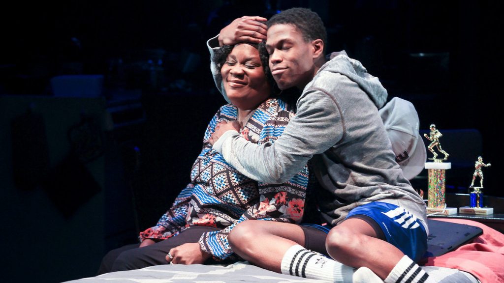 675-115 Catrina Ganey and Curtiss Cook Jr. in Philadelphia Theatre Company's production of 'brownsville Song.' (Photo courtesy of Paola Nogueras)