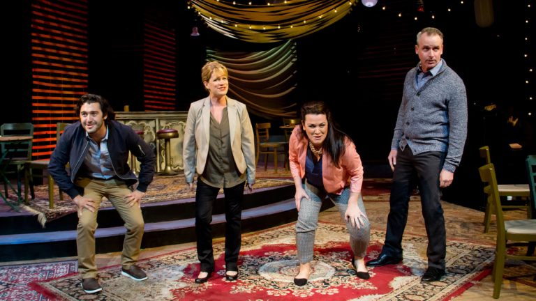  In Mazeppa Productions' 'Closer Than Ever,' from left: Will Connell, Deirdre Finnegan, Erica Scanlon Harr and Paul McElwee. (Photo courtesy of Kelly Anne Pipe Photography) 