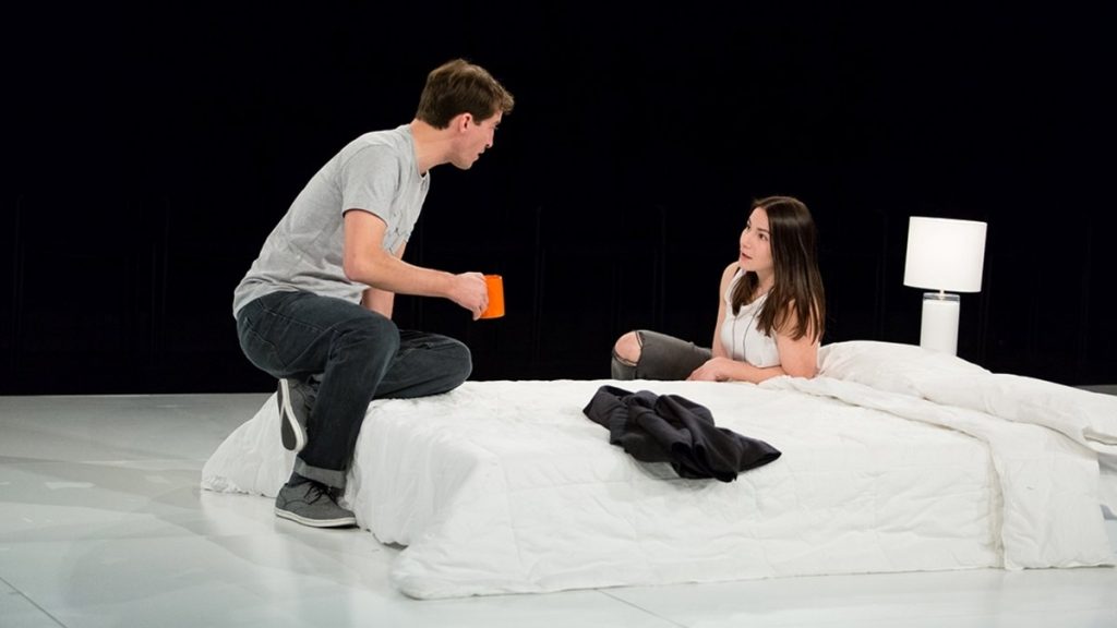 675-157 Ross Beschler and Sarah Gliko in Wilma Theater's production of 'The Hard Problem.' (Photo courtesy of Alexander Iziliaev)