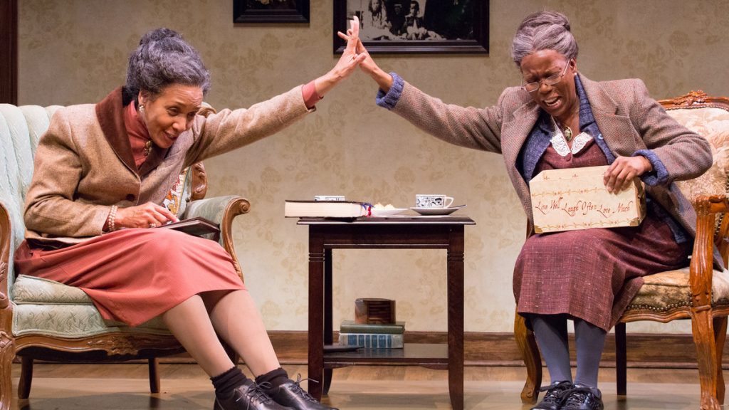 675-191 Perri Gafney (left) as Sadie Delany and Cherene Snow as Bessie Delany in Philadelphia Theatre Company's production of 'Having Our Say: The Delany Sisters’ First 100 Years.' (Photo courtesy of Mark Garvin)