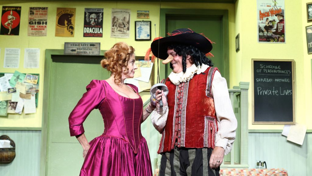 675-21 Marianne Tatum and Cyrus Newitt in Cape May Stage's production of 'Moon Over Buffalo' (Photo courtesy of Aleksey Photography)