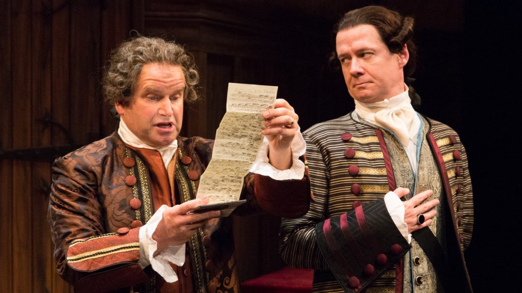  David Ingram (left) and Kevin Bergen in  People's Light & Theatre Company's production of 'Bach at Leipzig' (Photo courtesy of Mark Garvin) 
