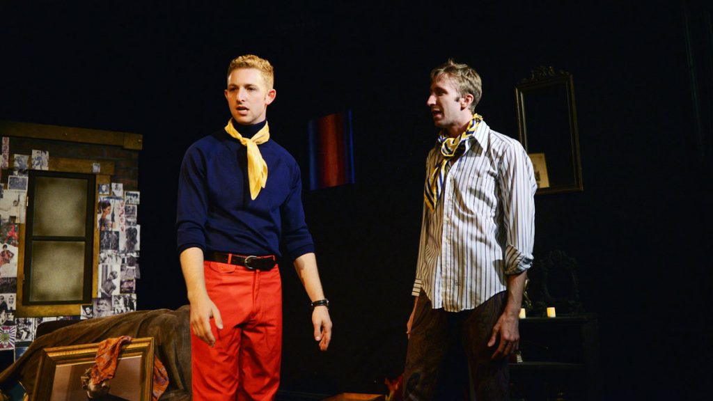 675-31 Alex Kryger (left) and Chris Melohn in 'The Haunted Host,' part of Quince Productions' GayFest!(Photo courtesy of John Donges)