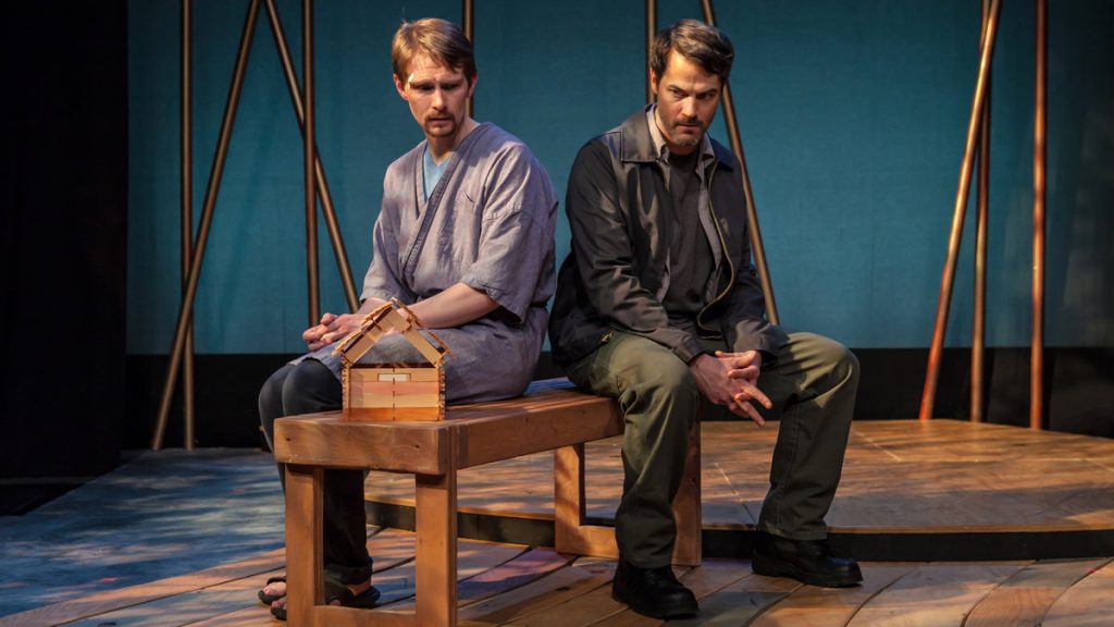 675-4 Ahren Potratz and Allen Radway in Simpatico Theatre Project's production of 'In a Dark Dark House' (Photo courtesy of Daniel Kontz)