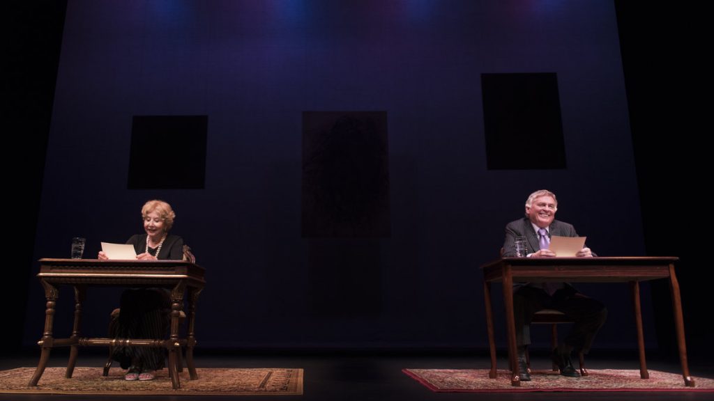 675-47 Michael Learned and Daniel Davis in Delaweare Theatre Company's production of 'Love Letters.' (Photo courtesy of Joe del Tufo)