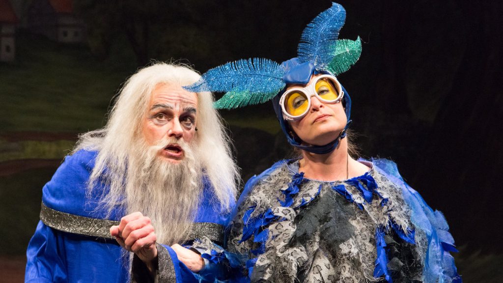 Christopher Patrick Mullen and Susan McKey in the new People's Light & Theater Company panto, 'Arthur and the Tale of the Red Dragon.' (Photo courtesy of Mark Garvin)  