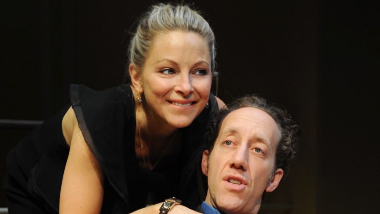  Anastasia Griffith and Joey Slotnick in the Buck County Playhouse production of 'Chapter Two' (Photo courtesy of Mandee Kuenzle/Bucks County Playhouse) 