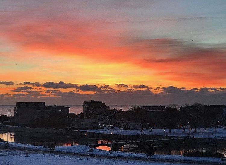 Today's sunrise in Asbury Park by @snapshotsbysuzaane as tagged #JSHN on Instagram.