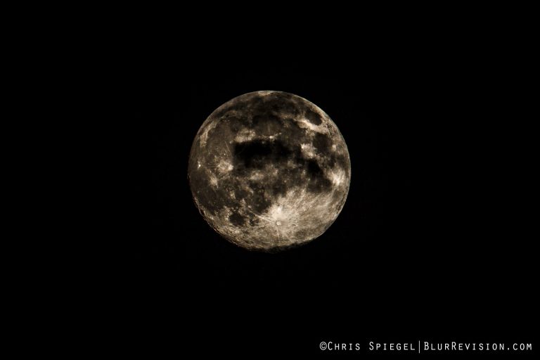  Yesterday's 97% full moon as seen from Ocean Grove by Blur Revision Media Design.  