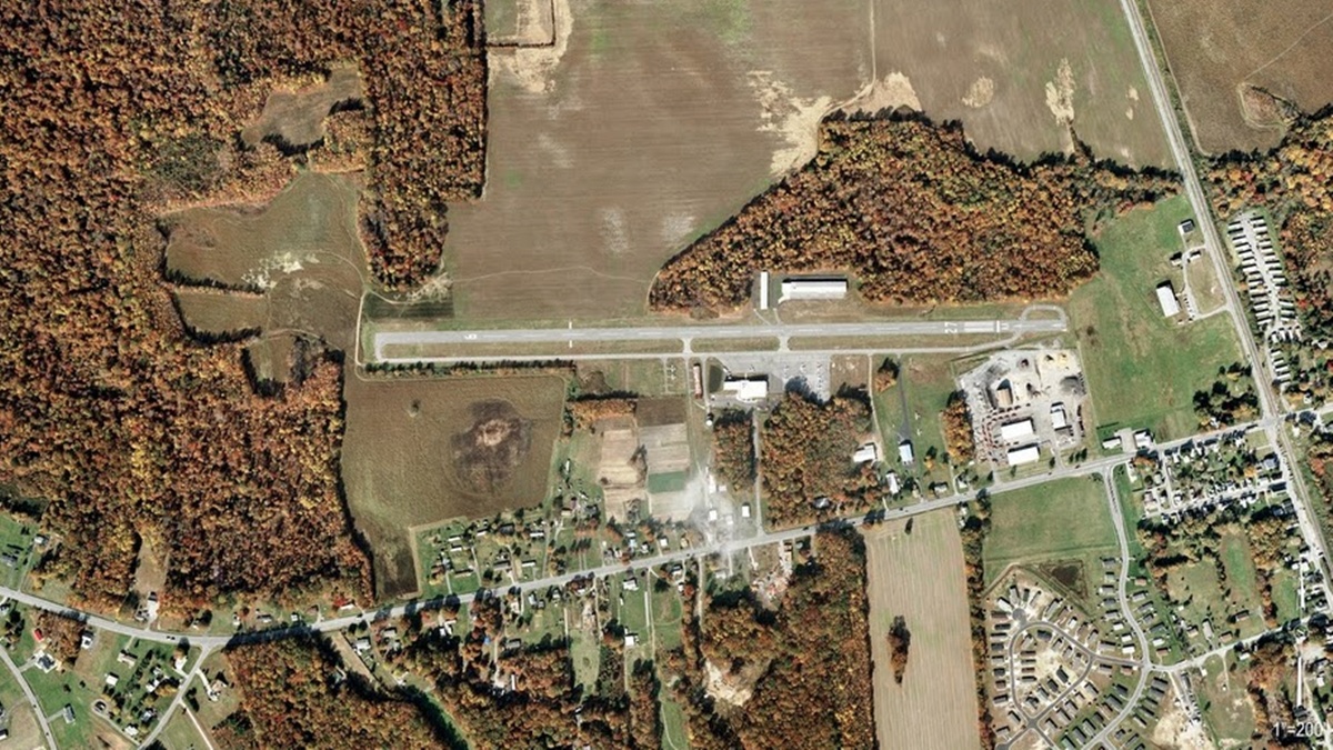  An aerial shot of the Delaware Airpark (Delaware River and Bay Authority photo) 