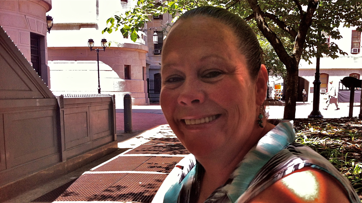  Ann Marie Jones says she escaped from human trafficking after she was arrested for prostitution. (Elizabeth Fiedler/WHYY) 