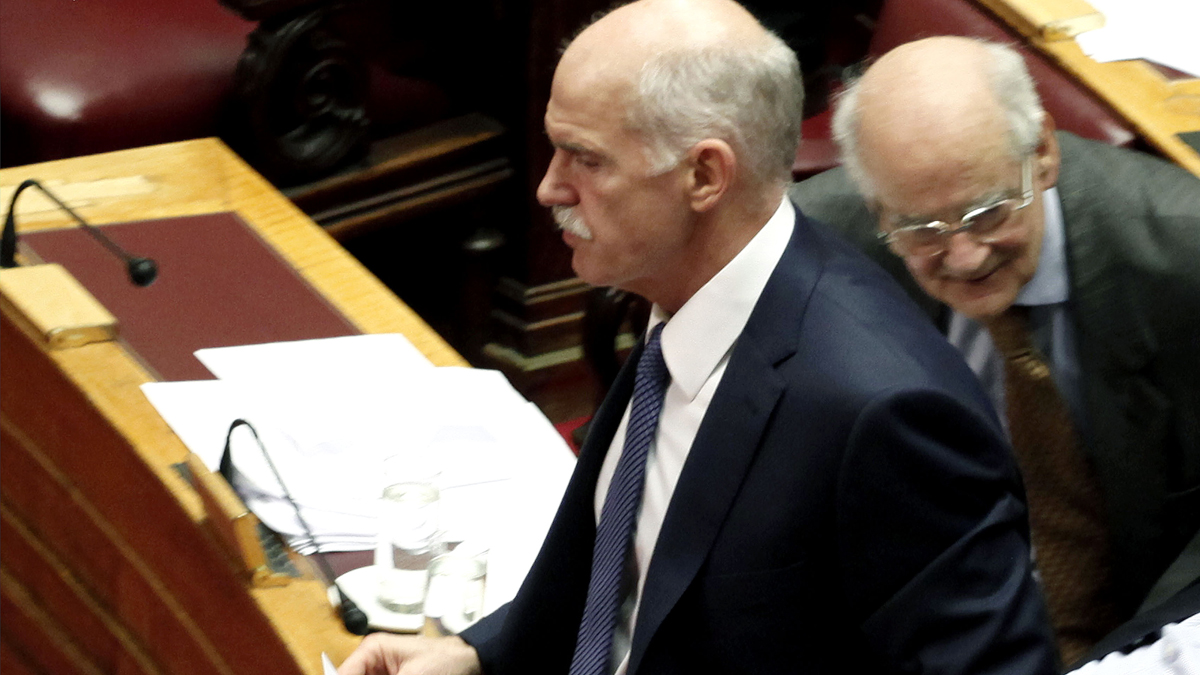 Former Greek Prime Minister George Papandreou. (AP