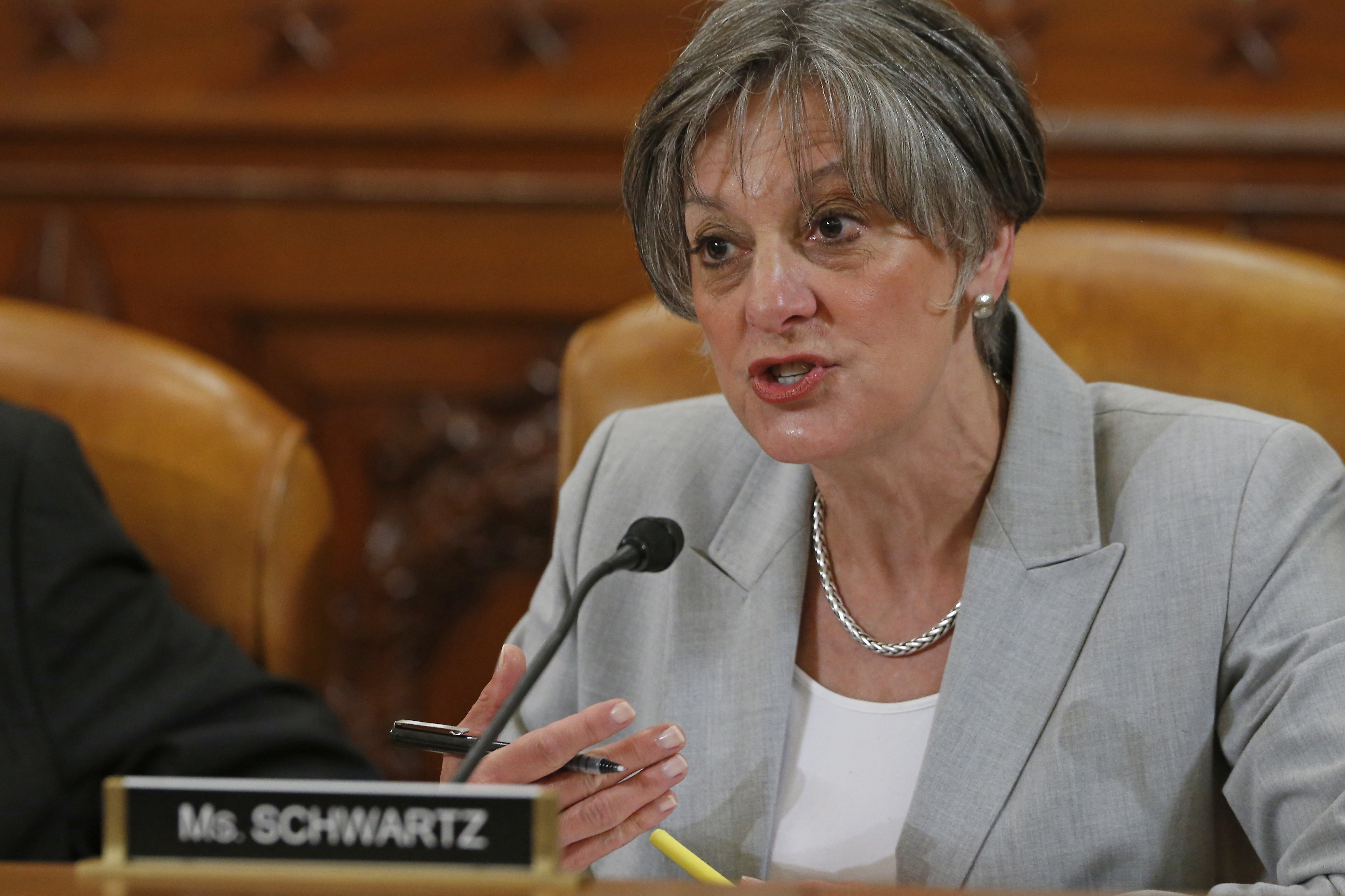  Rep. Allyson Schwartz, D-Pa. speaks during a hearing on Capitol Hill in Washington. (Charles Dharapak/AP Photo, file) 