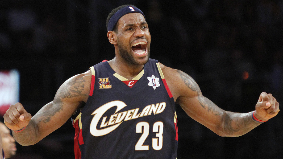  In this 2009  photo, Cleveland Cavaliers forward LeBron James reacts during the second half against the Los Angeles Lakers. Cavaliers' fans had much the same reaction to James' decision last week to return to Cleveland after a stint with Miami.(AP file photo/Lori Shepler) 