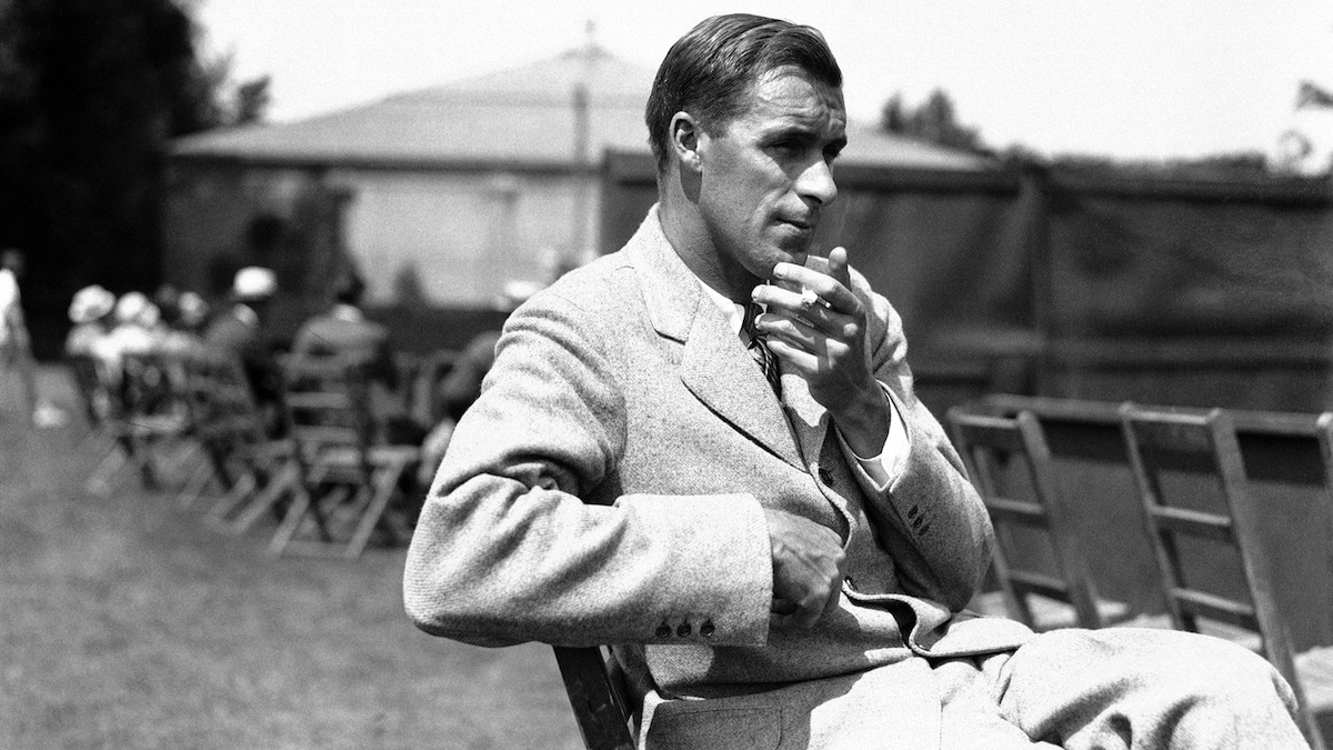  Bill Tilden watching a match in Chestnut Hill during the National Doubles Tennis matches in June 1925. (AP Photo) 