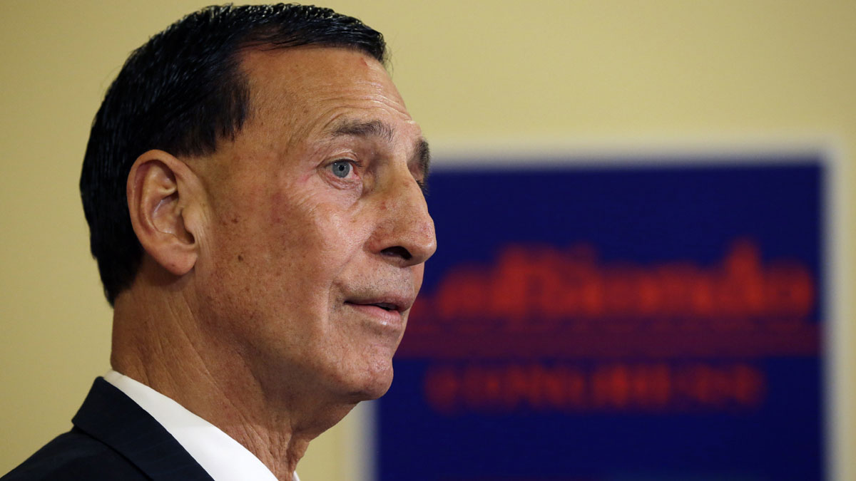 Rep. Frank LoBiondo listens to a question at the Statehouse in Trenton