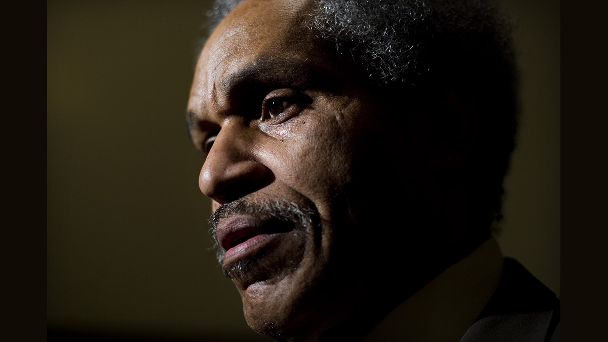 Former Philadelphia Mayor John Street is seen at City Hall in Philadelphia. (AP Photo)