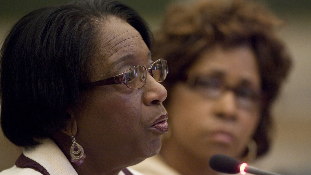  Philadelphia City Councilwoman Marian Tasco, left, is retiring after a nearly half-century political career. She intends to stay active in city life. (AP file photo) 