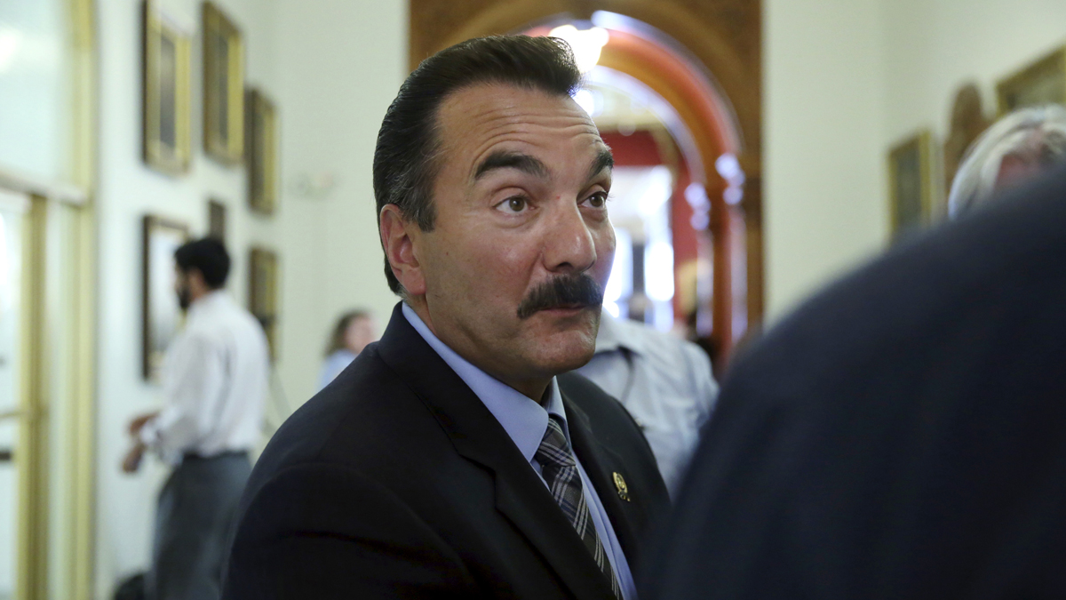 New Jersey Assembly Speaker Vinnie Prieto says quarterly payments into the state's pension systems would ensure the state makes its contributions. (AP photo/Mel Evans)