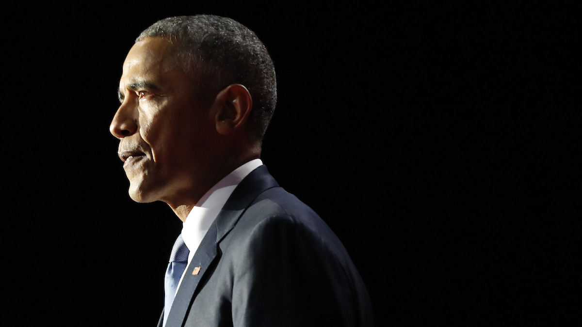 President Barack Obama speaks during his farewell address at McCormick Place in Chicago, Tuesday, Jan. 10, 2017. (AP Photo/Pablo Martinez Monsivais)