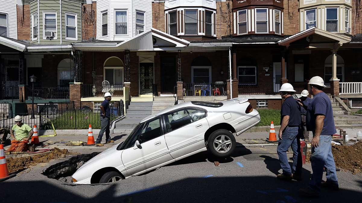 Sinkholes occur across Pennsylvania