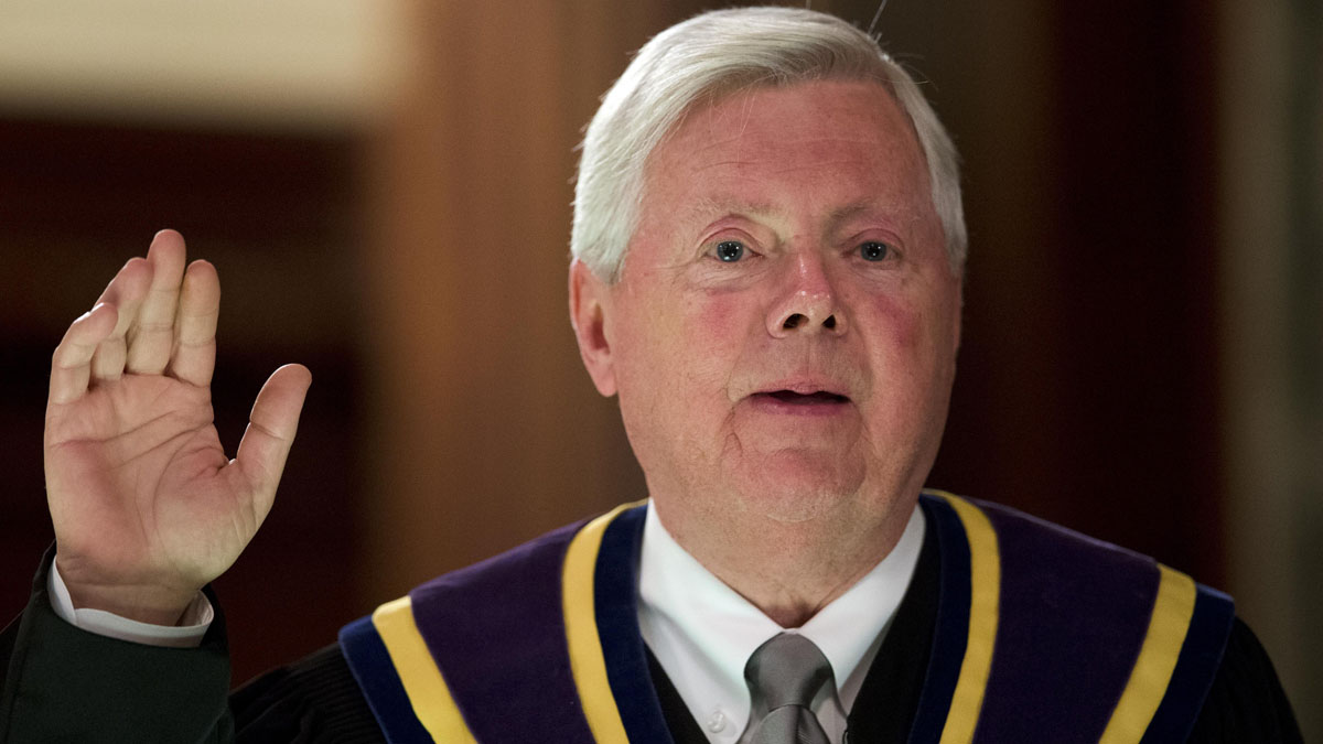 Pennsylvania Chief Justice Thomas Saylor. (AP Photo/Matt Rourke)