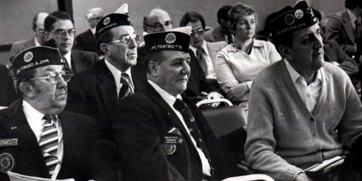  American Legion members attend a consumer protection subcommittee hearing on Legionnaires' disease in November 1976 in Philadelphia. By mid-August 1976, 34 poeple were dead and more than 180 sickened by the illness that news reporters quickly dubbed ''Legionnaires' disease.'' (AP file photo) 