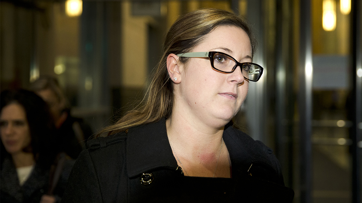 Kathryn Knott remains in prison after a judge denied her request for a shorter sentence. (AP Photo/Matt Rourke)