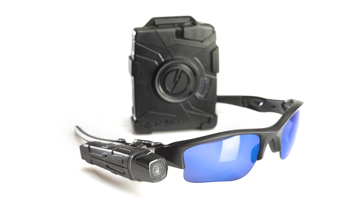 Taser's Axon flex and body cameras. (PRNewsFoto/TASER International)