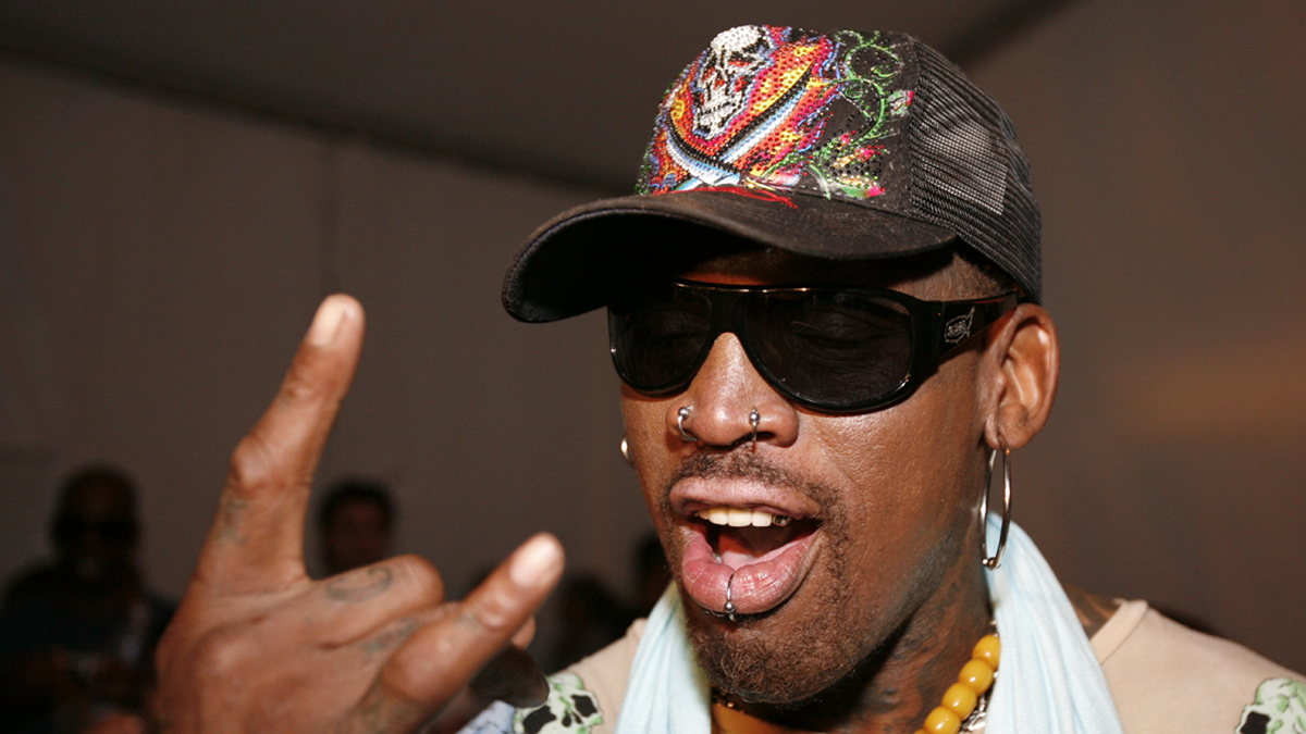  Former NBA basketball player Dennis Rodman pictured here in a July, 2008, file photo (Lynne Sladky/AP Photo, File) 