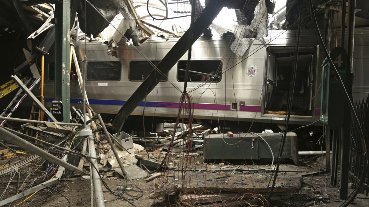 A New Jersey Transit train plowed into the  Hoboken Terminal in September