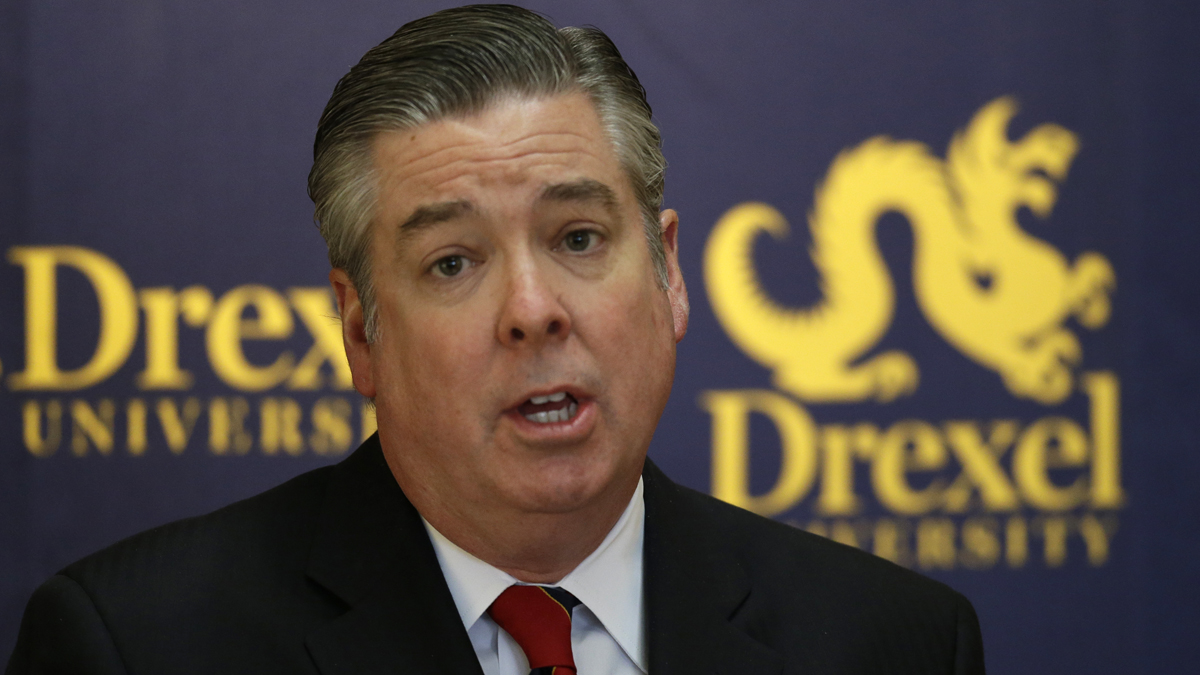  Drexel University President John Fry, pictured in 2013.  (Matt Rourke/AP Photo) 