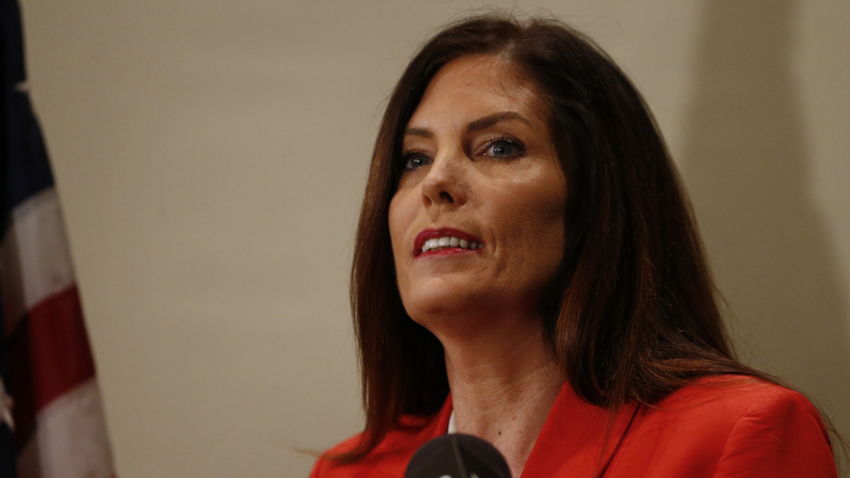 Pennsylvania Attorney General Kathleen Kane speaks during a news conference in Scranton