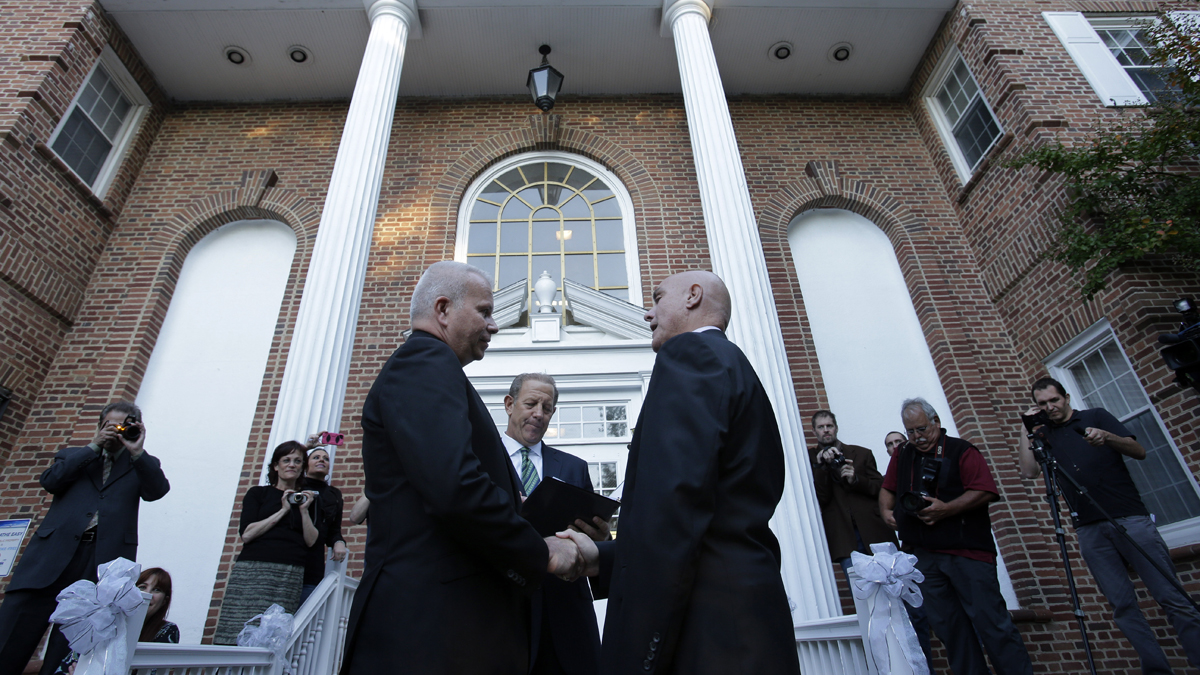  Without a marriage equality law many are concerned future courts could overturn the judicial ruling. (Mel Evans/AP Photo, file) 