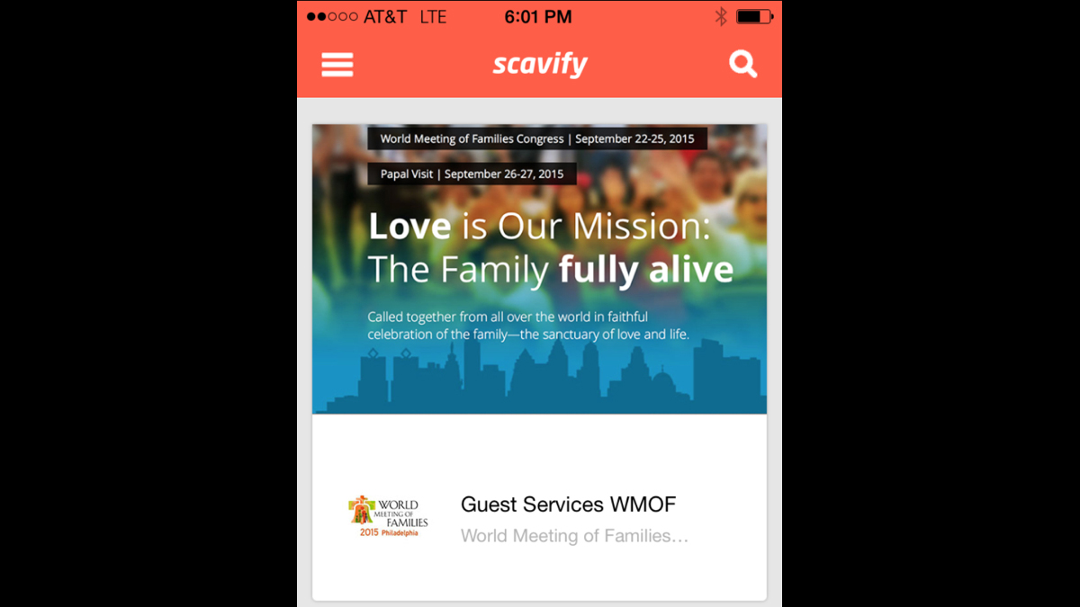  Volunteers for the papal visit will get their training through a smartphone app. 
