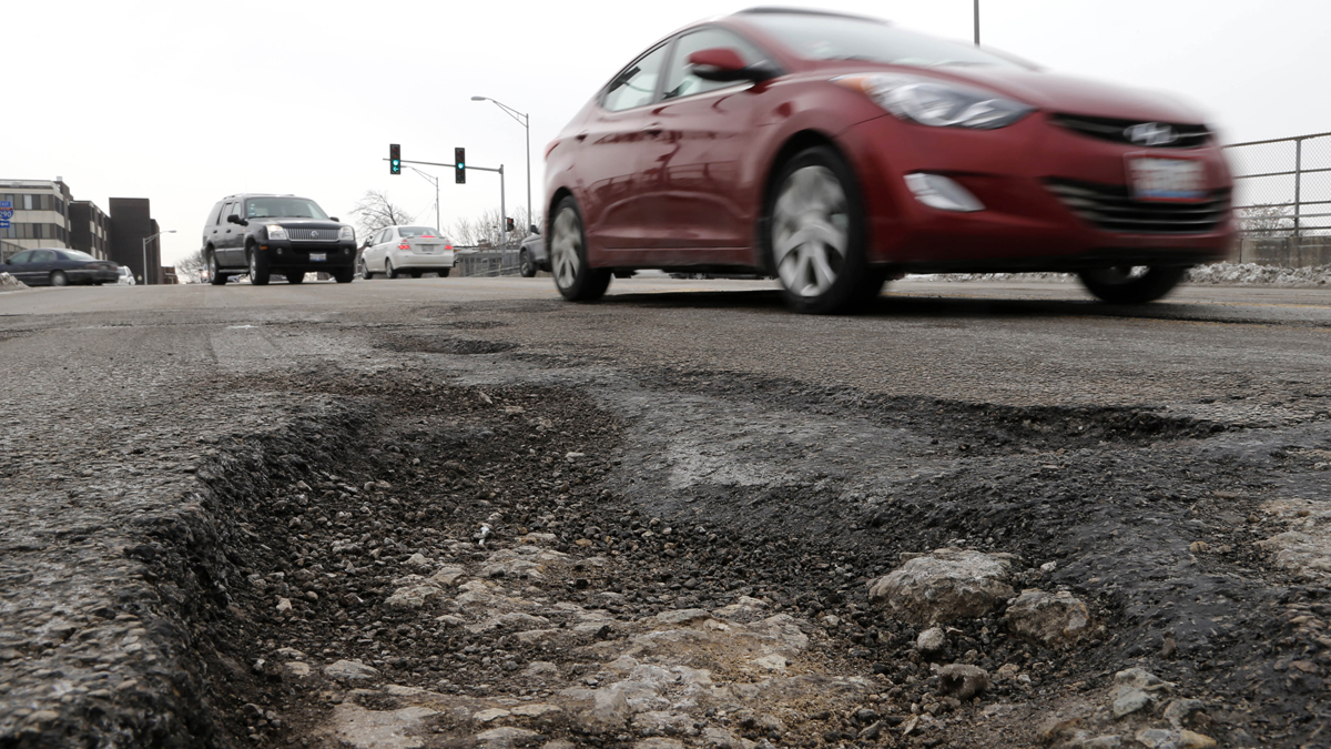  Philly's got a new piece of equipment that can fill a pothole in 90 seconds. It's called the 'pothole killer' (AP Photo, file) 