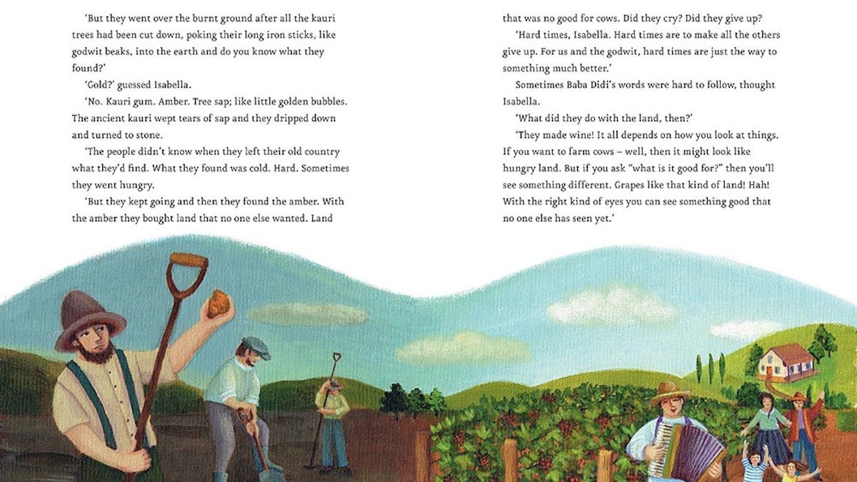  A page from 'Baba Didi and the Godwits Fly' (Courtesy of New Internationalist) 