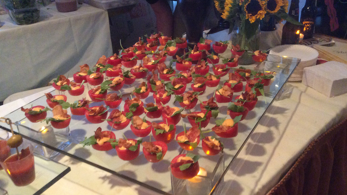  Bacon adorns Bloody Marys at last year's event. (Courtesy Crossroads Programs) 