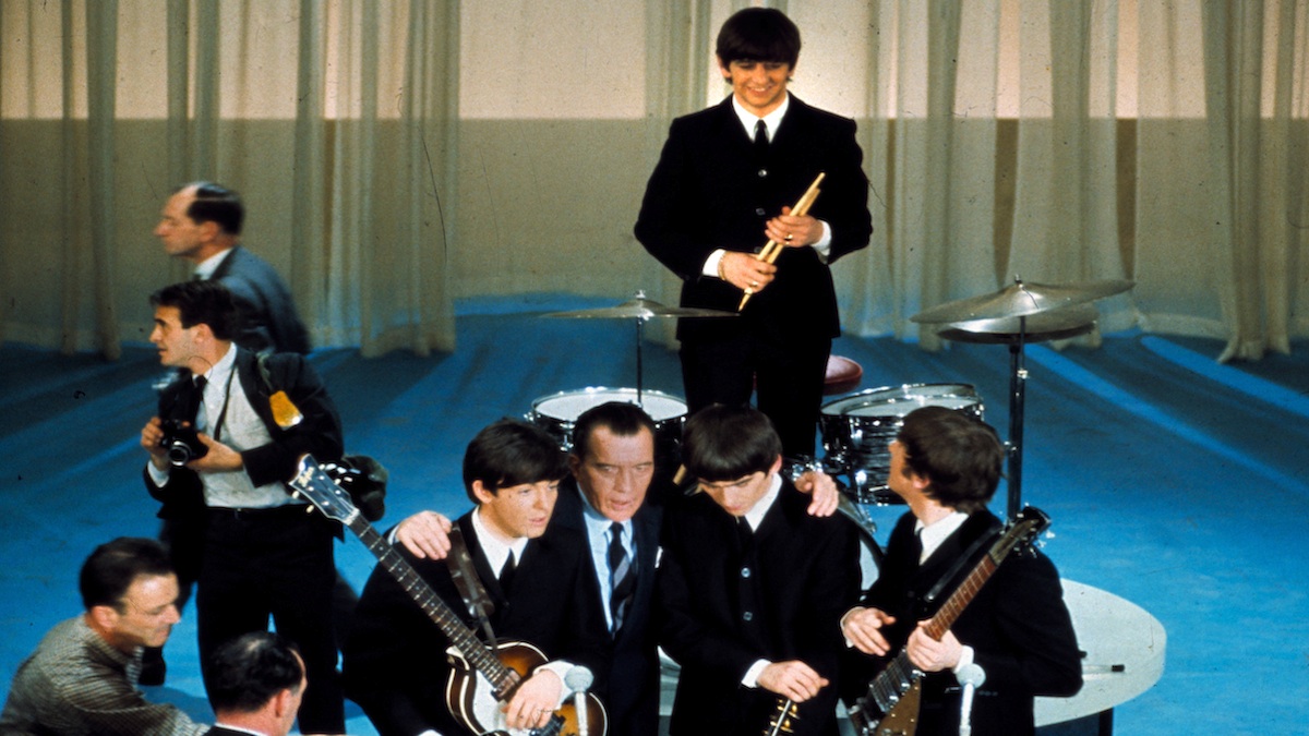 The Fab Four with Ed Sullivan. (AP Photo, file) 