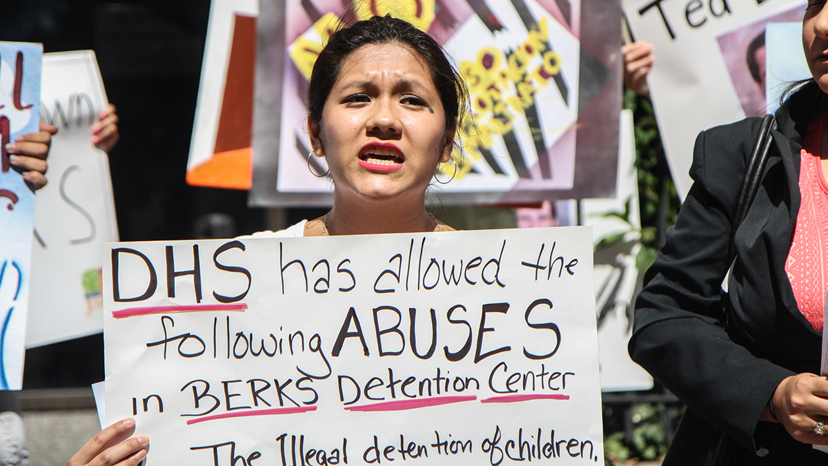 Olivia Vazquez is a youth leader with Juntos.  (Kimberly Paynter/WHYY)